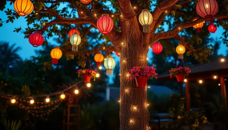 Comment décorer un arbre dans votre jardin de façon créative